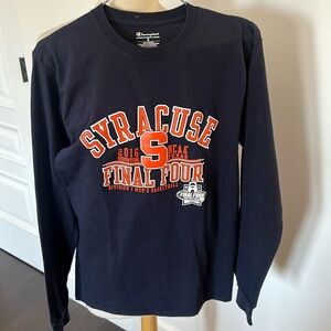 Champion SYRACUSE UNIVERSITY Final Four 2016 NCAA long sleeve T-shirt . Size S